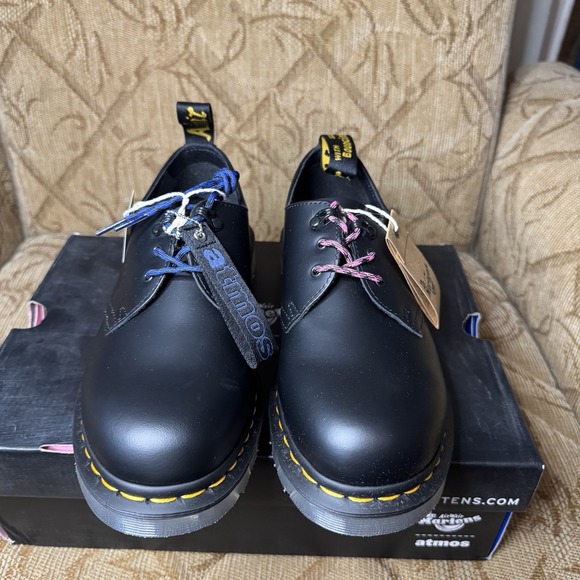 Dr. Martens 1461 Atmos 26928001 Women's 8 Black‎ Oxfords & Lace Ups Casual Shoes - Picture 6 of 10